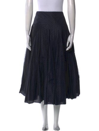 Christian Dior Mesh Accents Midi Length Skirt