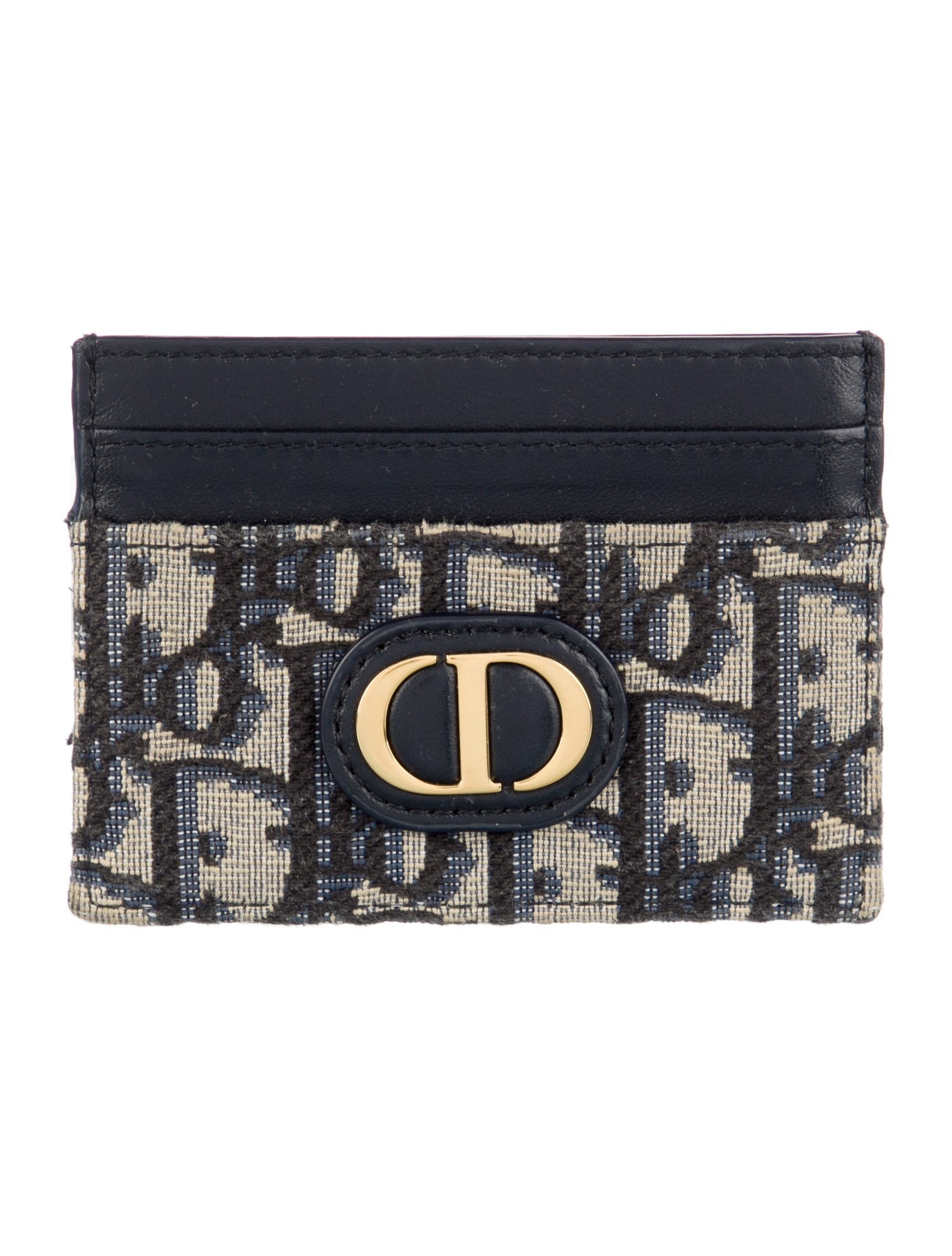Christian Dior Oblique Jacquard Canvas Card Holder