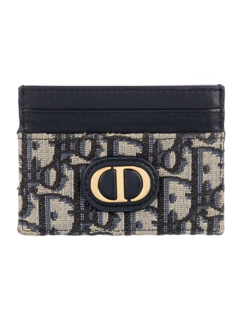 Christian Dior Oblique Jacquard Canvas Card Holder