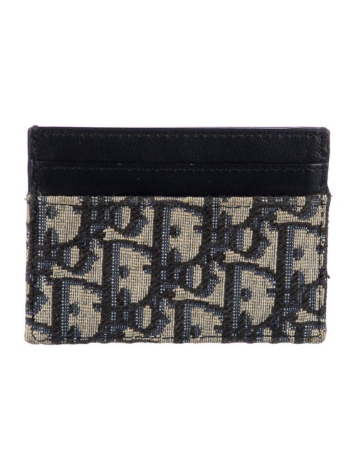 Christian Dior Oblique Jacquard Canvas Card Holder
