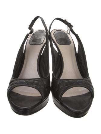 Christian Dior Leather Slingback Pumps