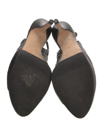 Christian Dior Leather Slingback Pumps