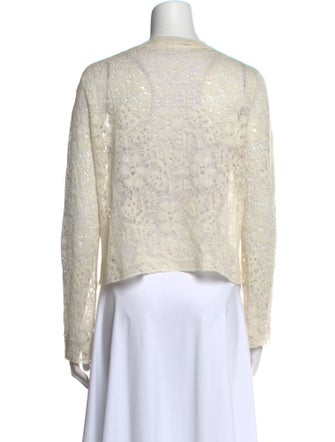 Christian Dior Linen V-Neck Sweater