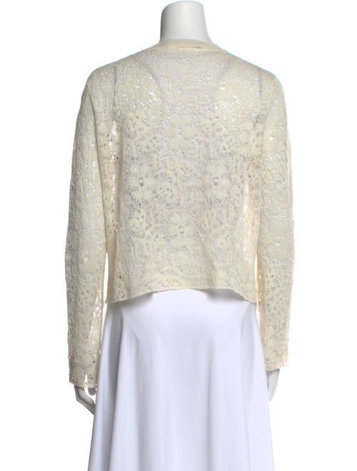 Christian Dior Linen V-Neck Sweater