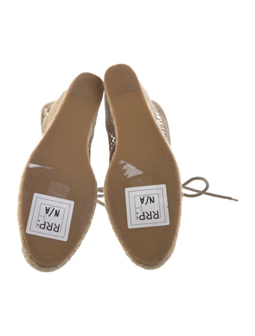 Christian Dior Mesh Mesh Accents Lace-Up Boots