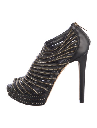Christian Dior Leather Studded Accents Pumps
