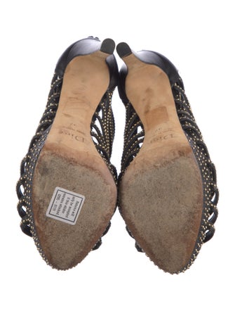 Christian Dior Leather Studded Accents Pumps