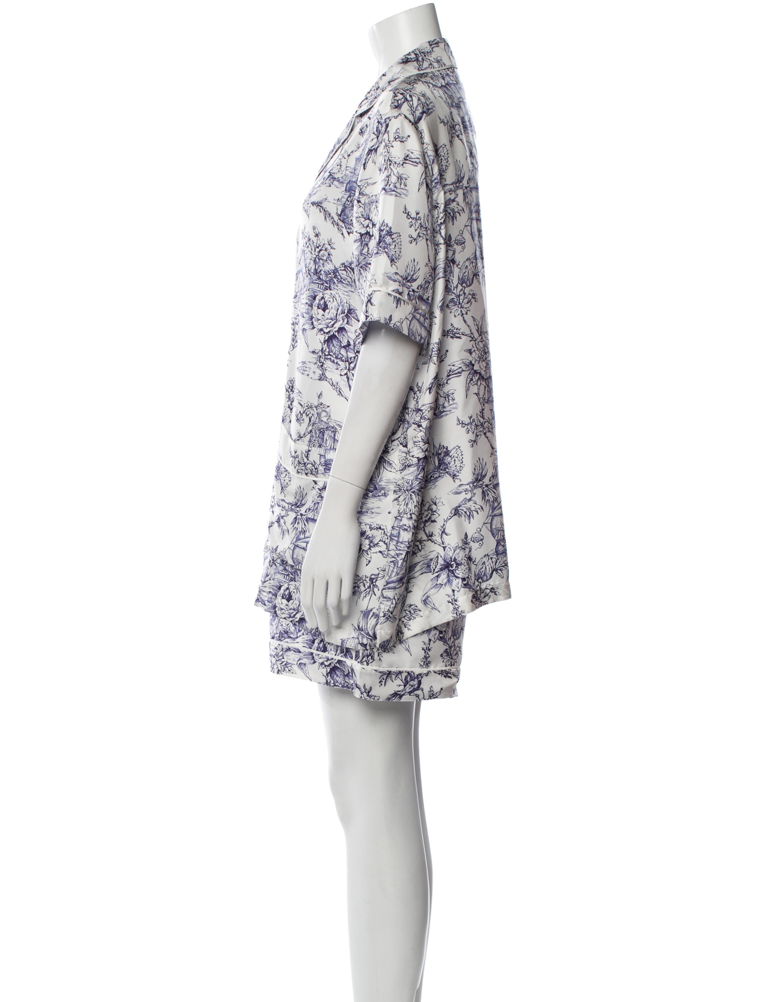 Christian Dior Silk Printed Pajamas