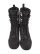Christian Dior Canvas Striped Combat Boots