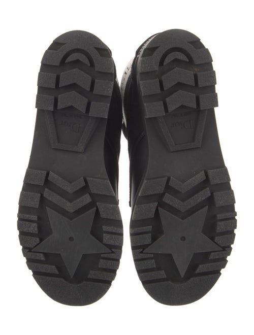 Christian Dior Canvas Striped Combat Boots