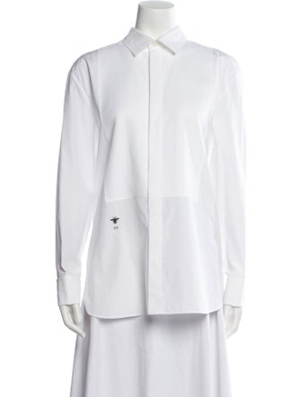 Christian Dior 2018 Long Sleeve Button-Up Top