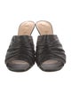 Christian Dior Leather Pleated Accents Slides