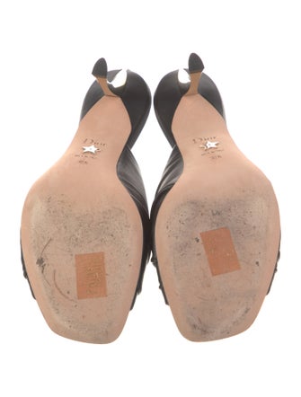 Christian Dior Leather Pleated Accents Slides