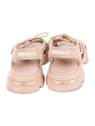 Christian Dior Rubber Grosgrain Trim Sandals