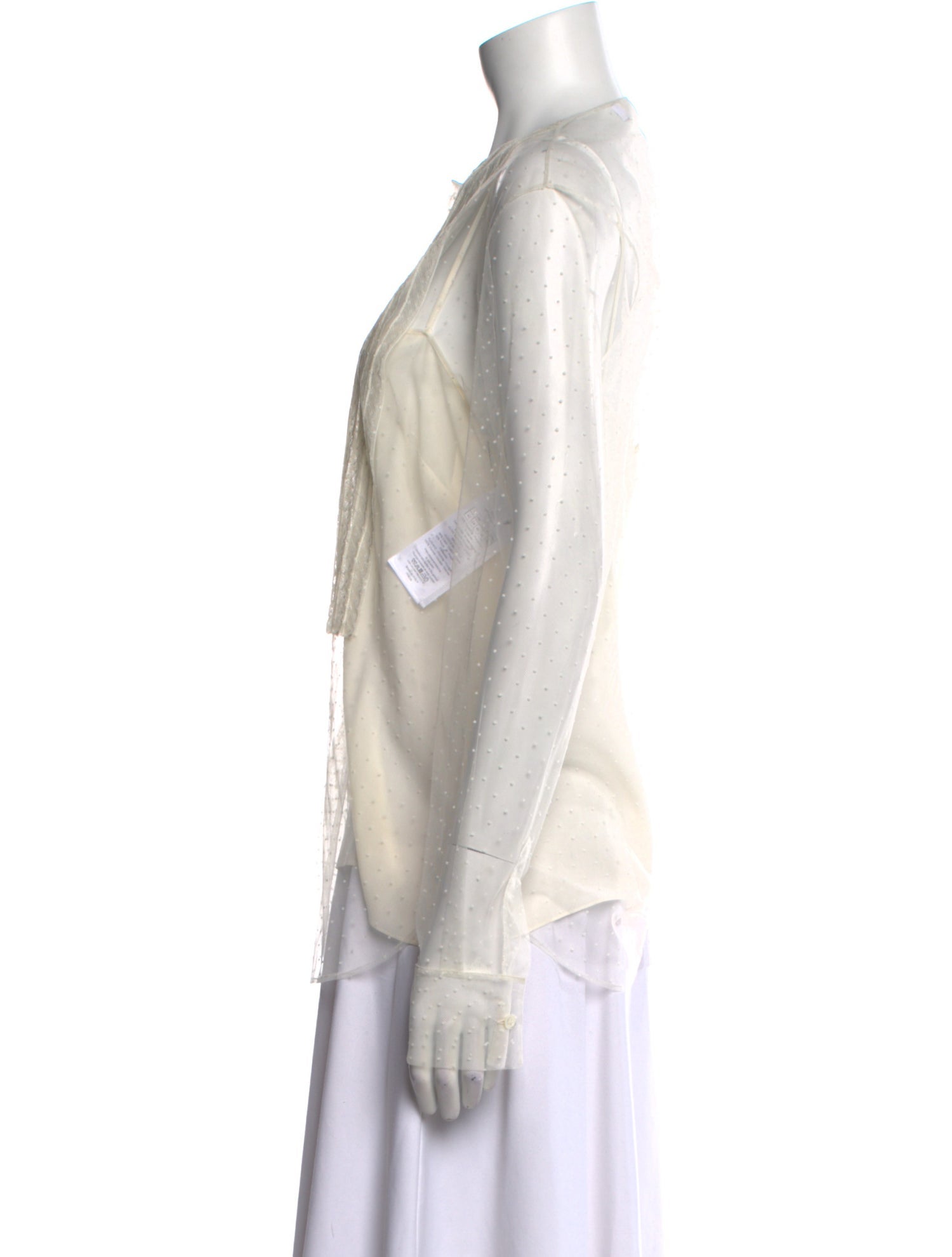 Christian Dior 2018 Lace Button-Up Top