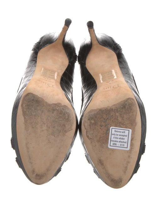 Christian Dior Cannage Pattern Leather Pumps