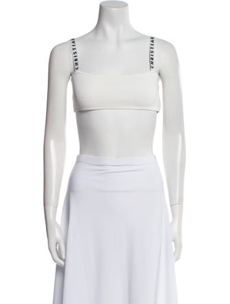 Christian Dior Square Neckline Sleeveless Crop Top