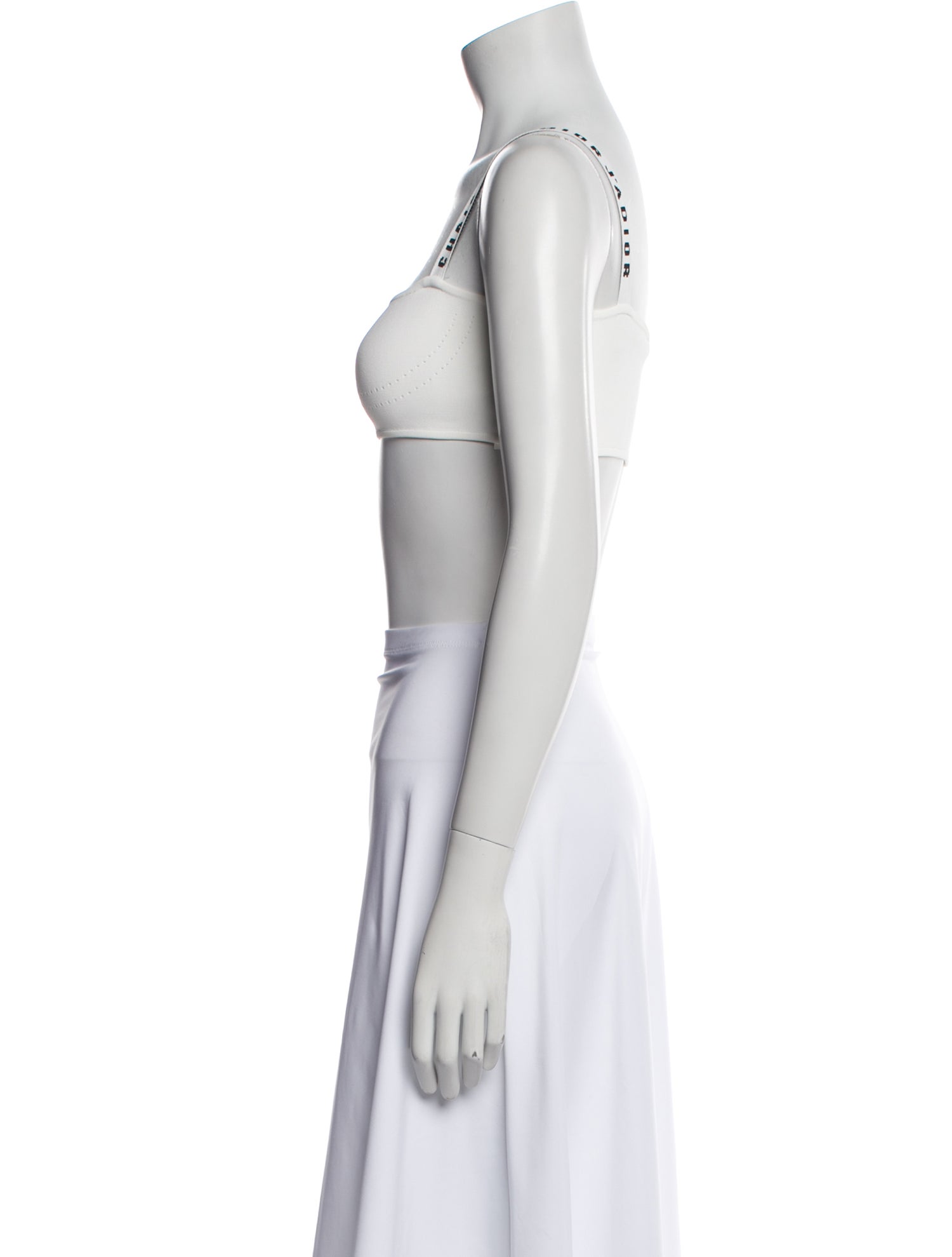 Christian Dior Square Neckline Sleeveless Crop Top