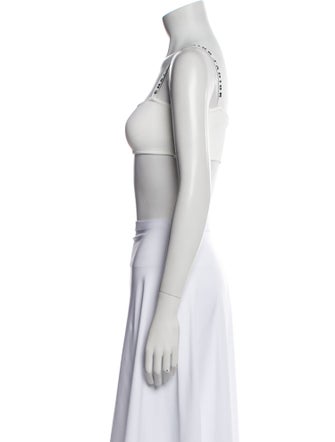Christian Dior Square Neckline Sleeveless Crop Top