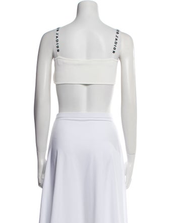 Christian Dior Square Neckline Sleeveless Crop Top