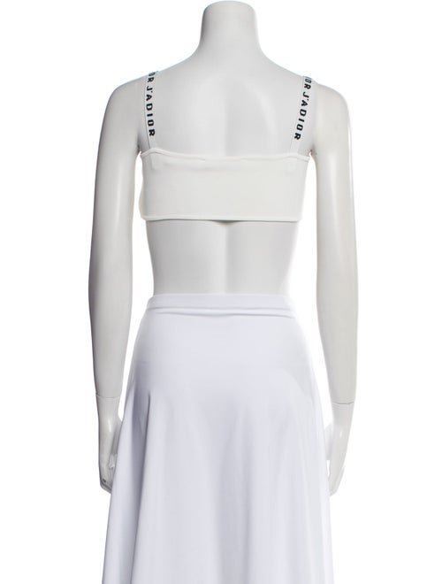 Christian Dior Square Neckline Sleeveless Crop Top