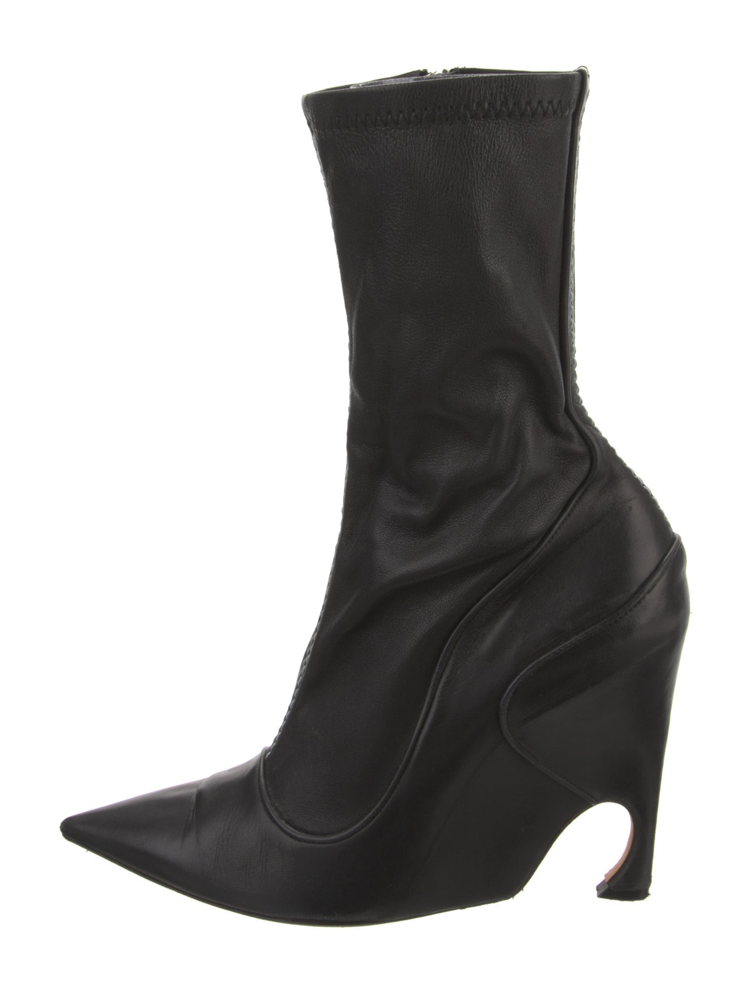 Christian Dior Leather Sock Boots