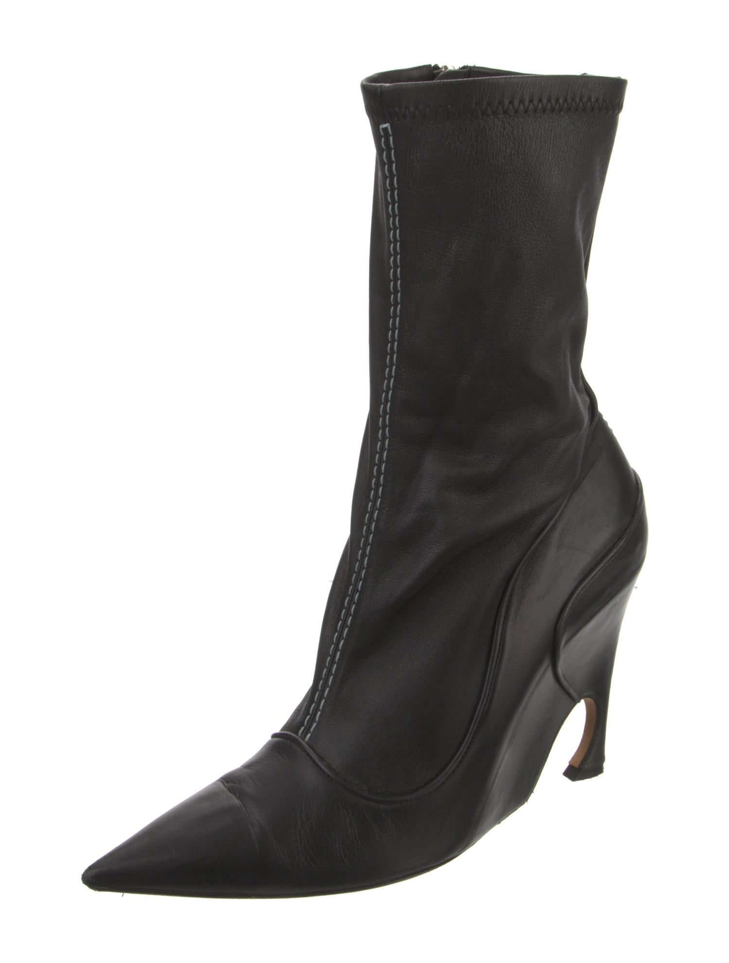 Christian Dior Leather Sock Boots