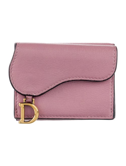 Christian Dior Compact Saddle Leather Wallet