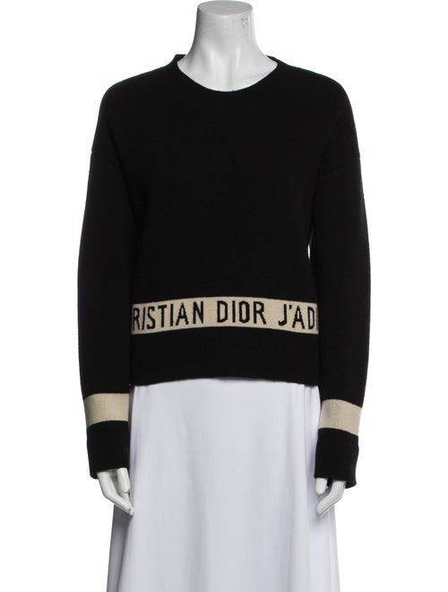 Christian Dior Cashmere Graphic Print Sweater