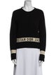Christian Dior Cashmere Graphic Print Sweater