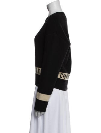Christian Dior Cashmere Graphic Print Sweater
