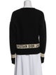 Christian Dior Cashmere Graphic Print Sweater