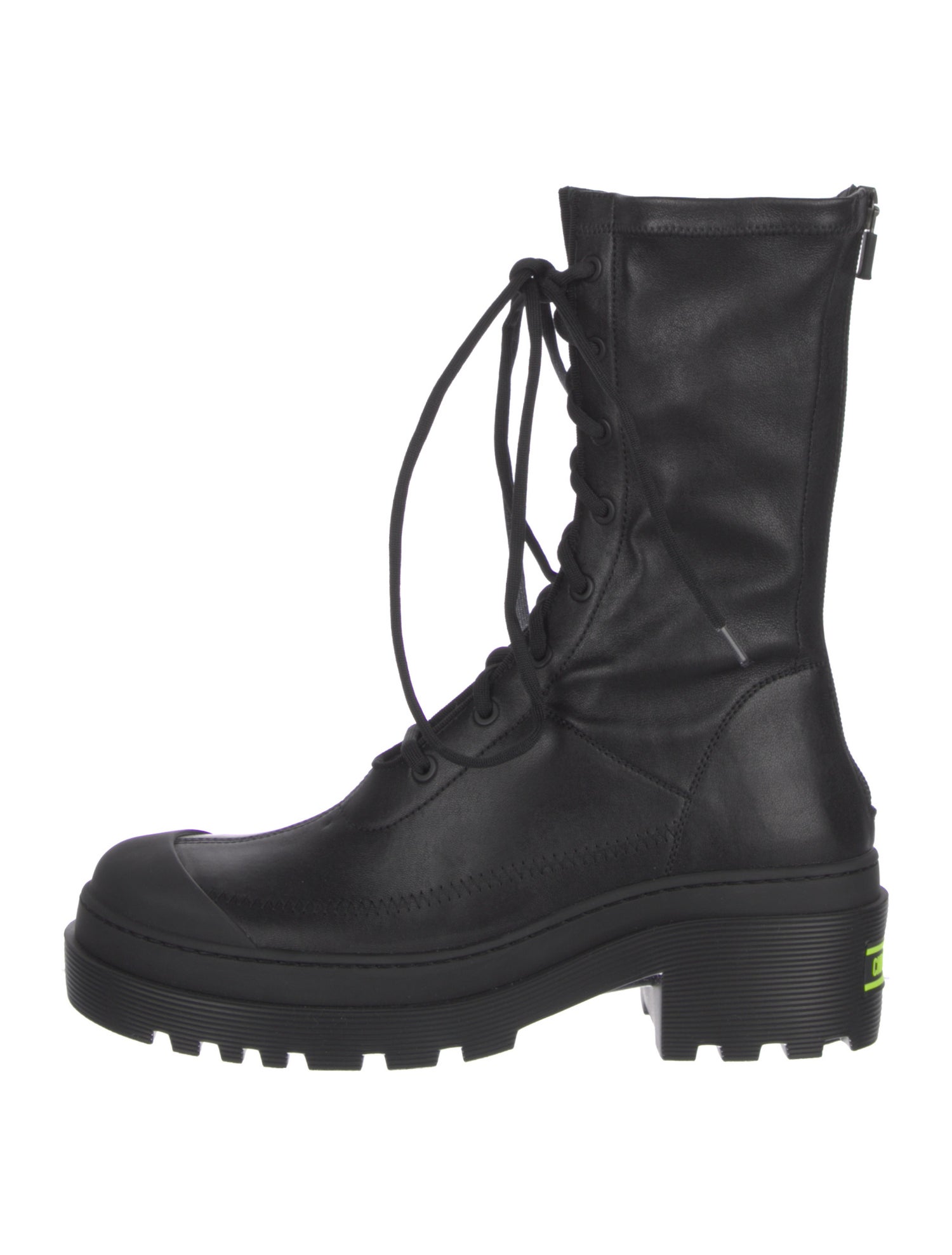 Christian Dior Leather Combat Boots