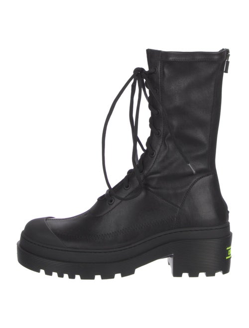 Christian Dior Leather Combat Boots