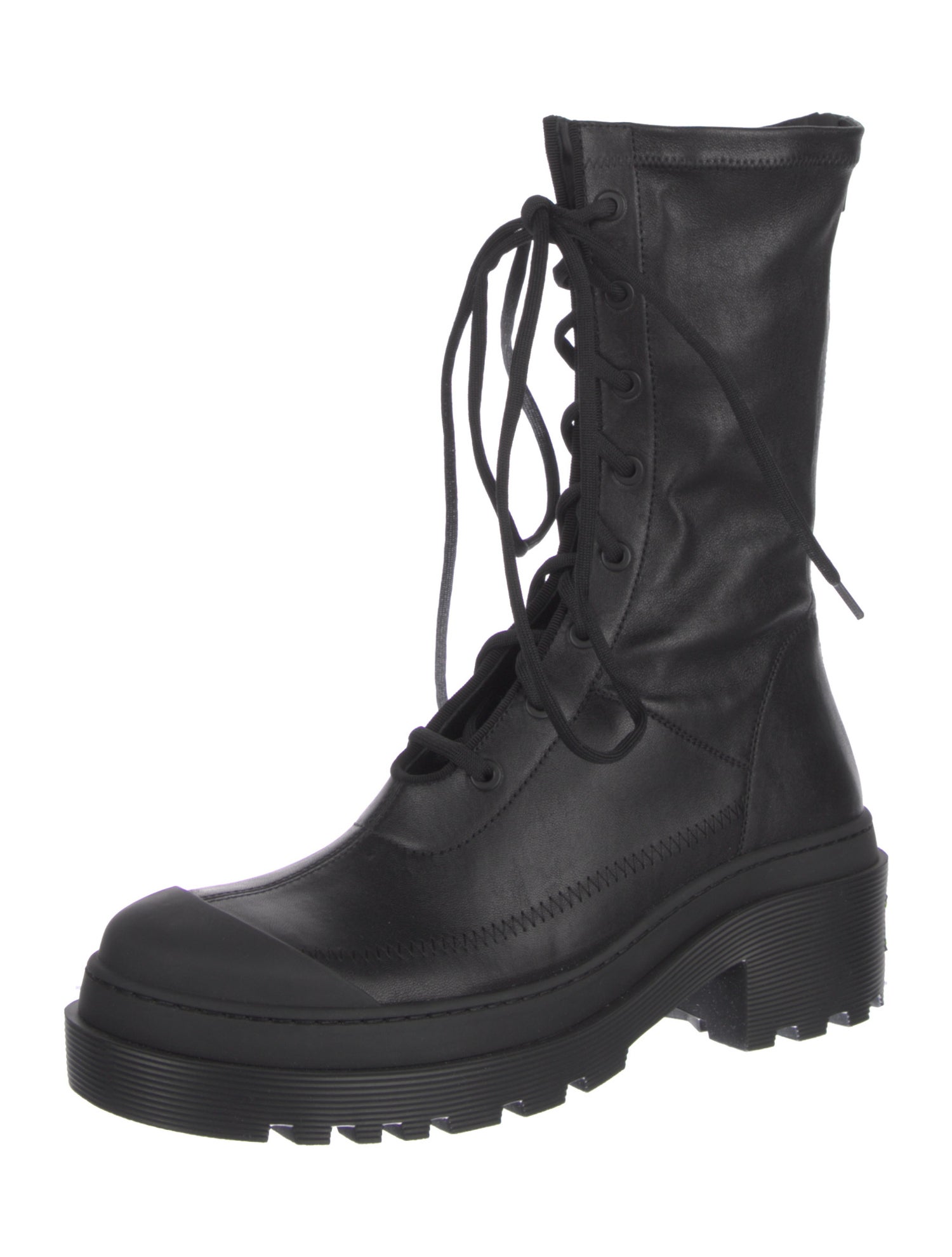 Christian Dior Leather Combat Boots