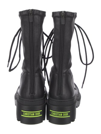 Christian Dior Leather Combat Boots