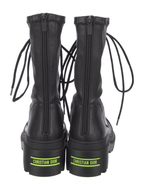 Christian Dior Leather Combat Boots