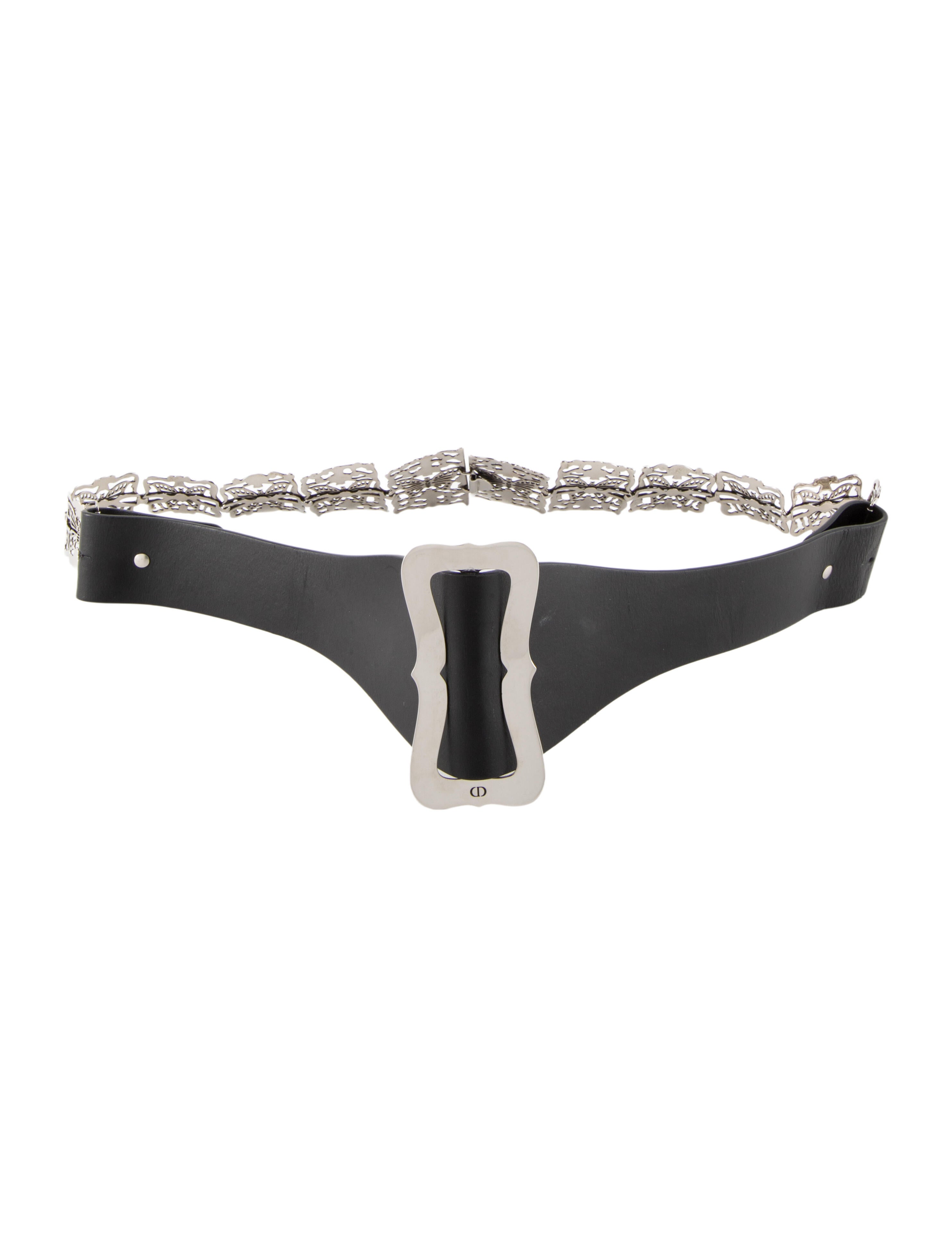 Christian Dior Wide Metal Waist Belt
