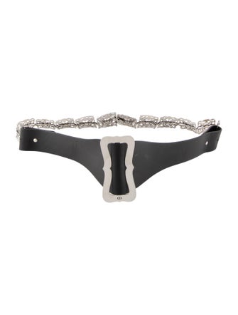 Christian Dior Wide Metal Waist Belt