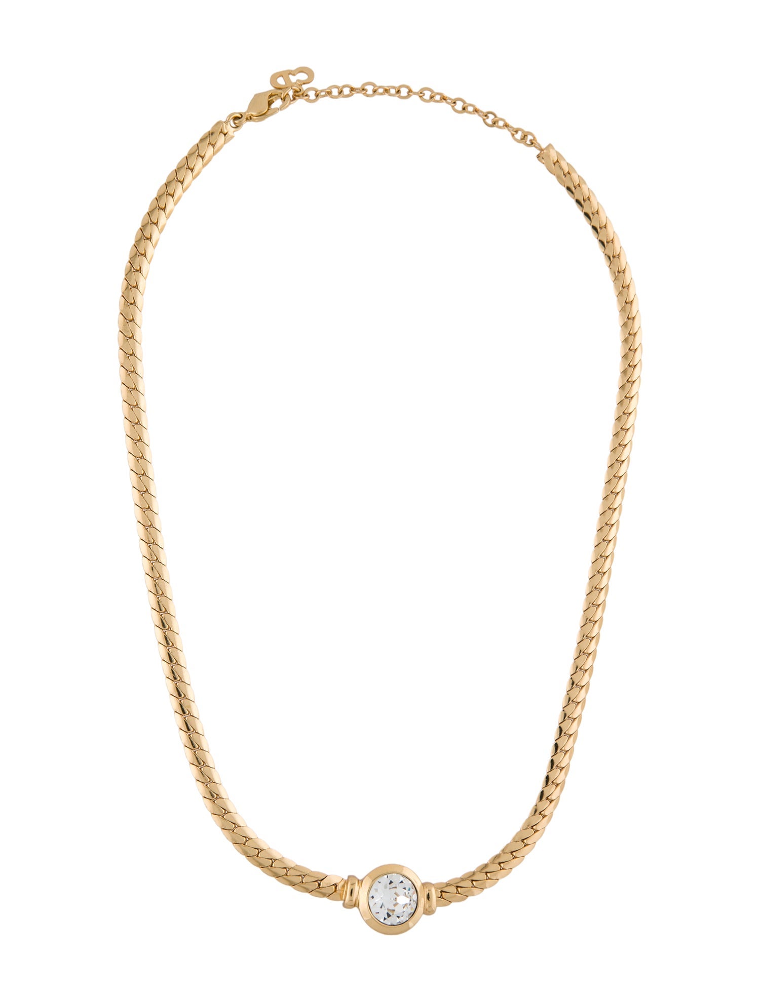 Christian Dior Vintage Crystal Collar Necklace