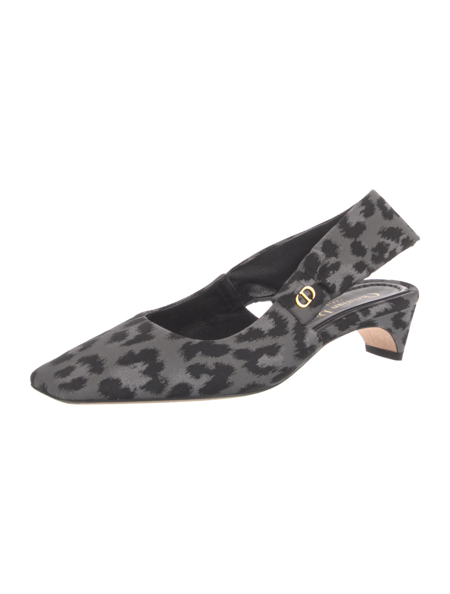 Christian Dior Animal Print Slingback Pumps