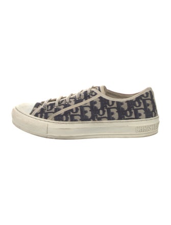 Christian Dior Oblique Jacquard Embroidered Accent Sneakers