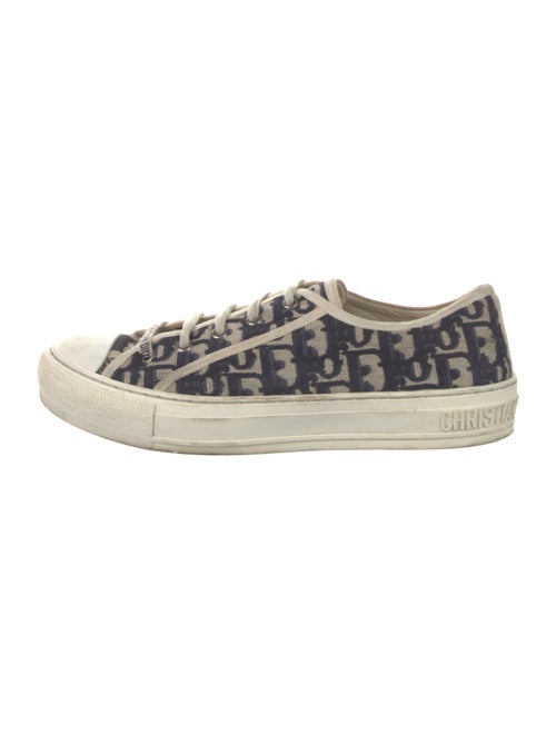 Christian Dior Oblique Jacquard Embroidered Accent Sneakers
