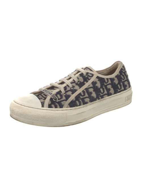 Christian Dior Oblique Jacquard Embroidered Accent Sneakers
