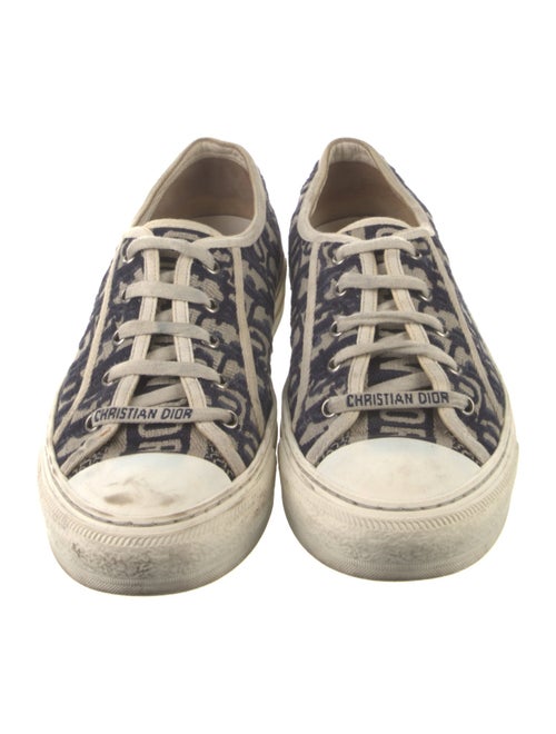 Christian Dior Oblique Jacquard Embroidered Accent Sneakers