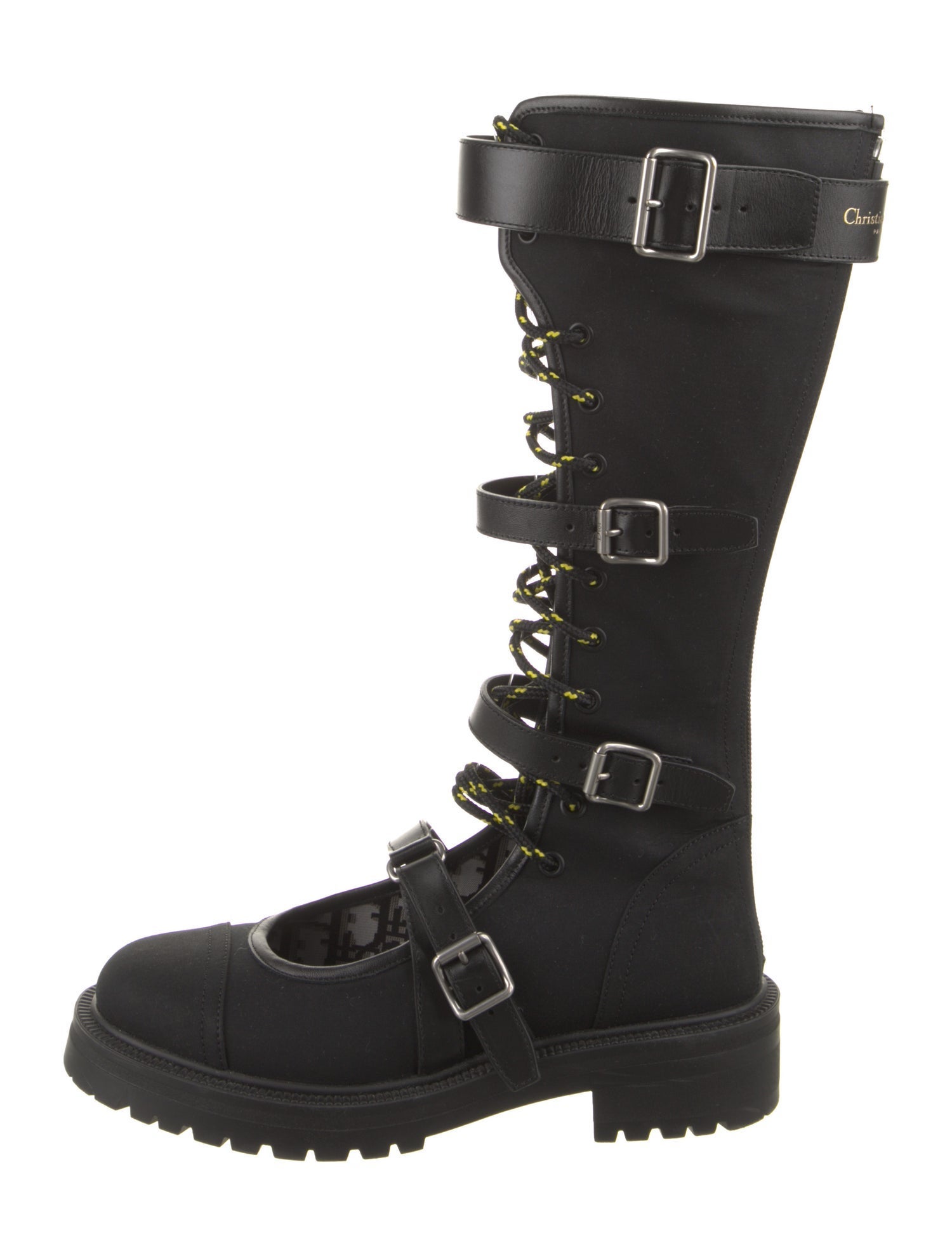 Christian Dior Nylon Combat Boots