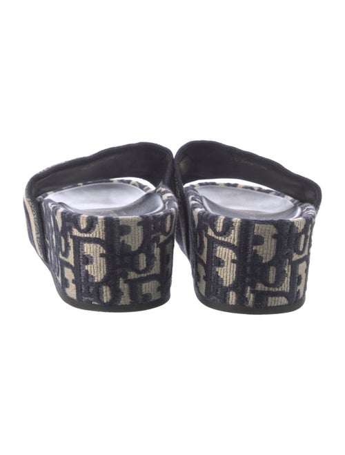 Christian Dior Oblique Jacquard Embroidered Accent Slides