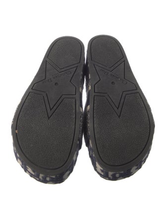 Christian Dior Oblique Jacquard Embroidered Accent Slides