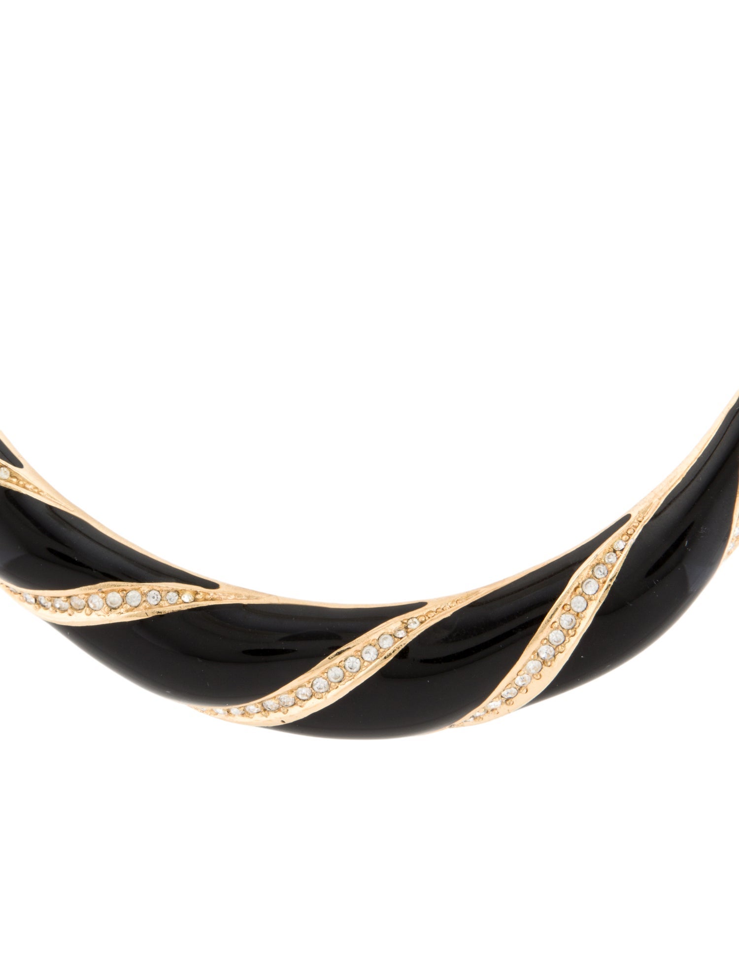 Christian Dior Vintage Crystal & Enamel Collar Necklace