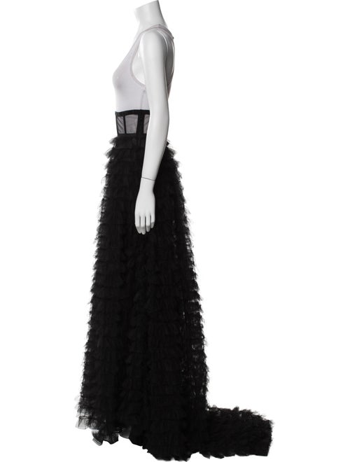 Christian Dior Mesh Accents Long Skirt